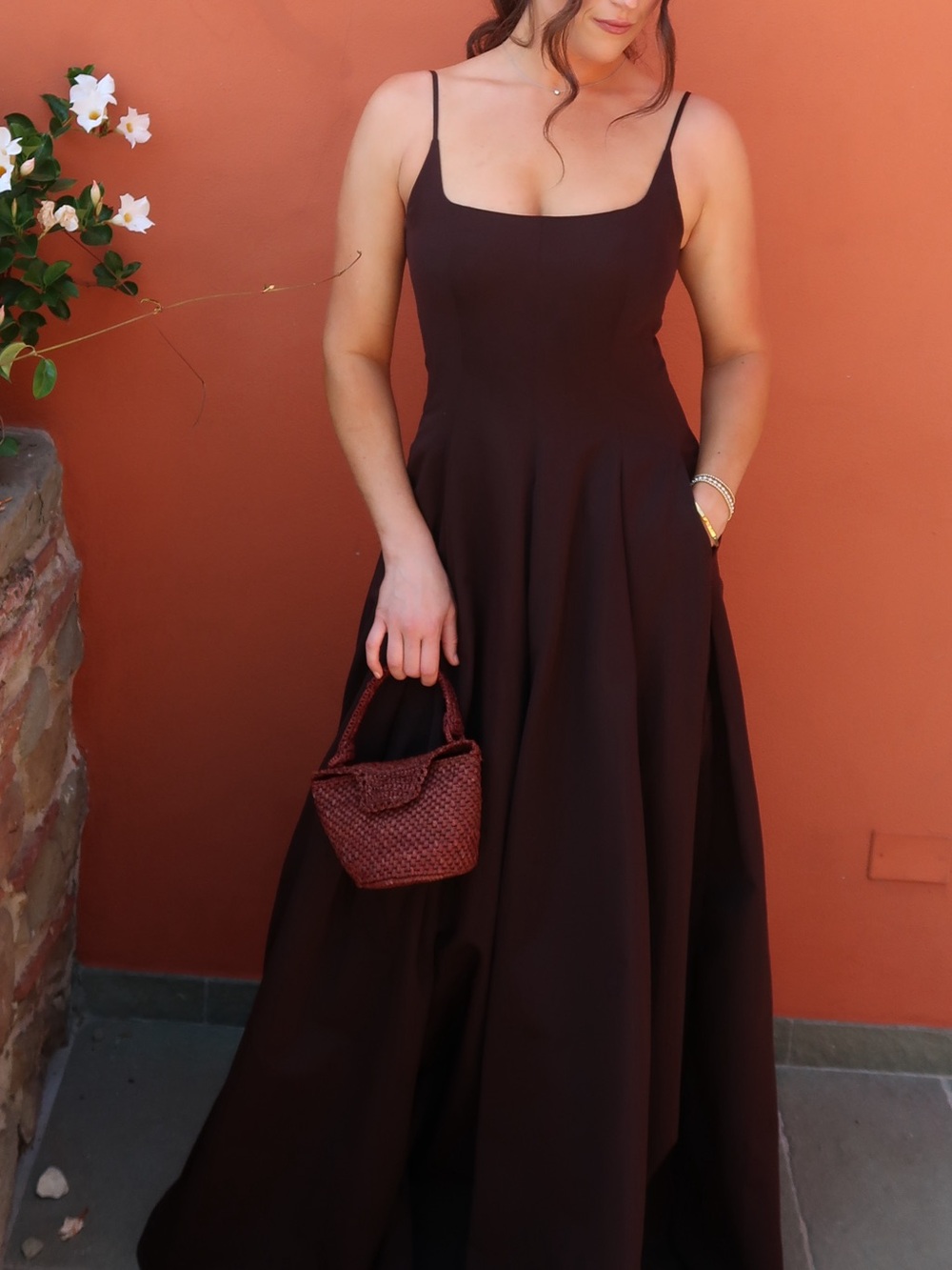 STAUD Brown Joy Maxi Dress Earth - Picture 4 of 5